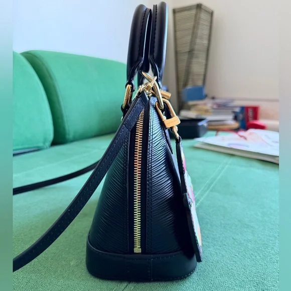 LOUIS VUITTON LV X TM Monogram Superflat Alma BB in Black - Picture 4 of 11